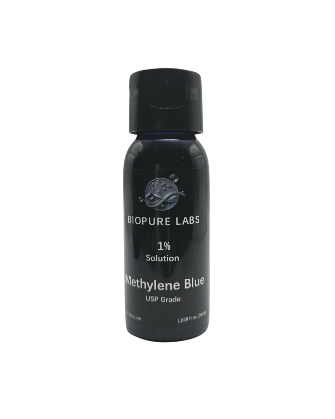 Biopure Labs, Methylene Blue 1% Solution 30ML – Ultra Pure, USP Grade Solution, Free of Formaldehyde, MADE IN CANADA – NEW Leak-Proof Bottle & Mess-Free Dosing – (30ml, 50ml, 100ml, 250ml) (30ML)