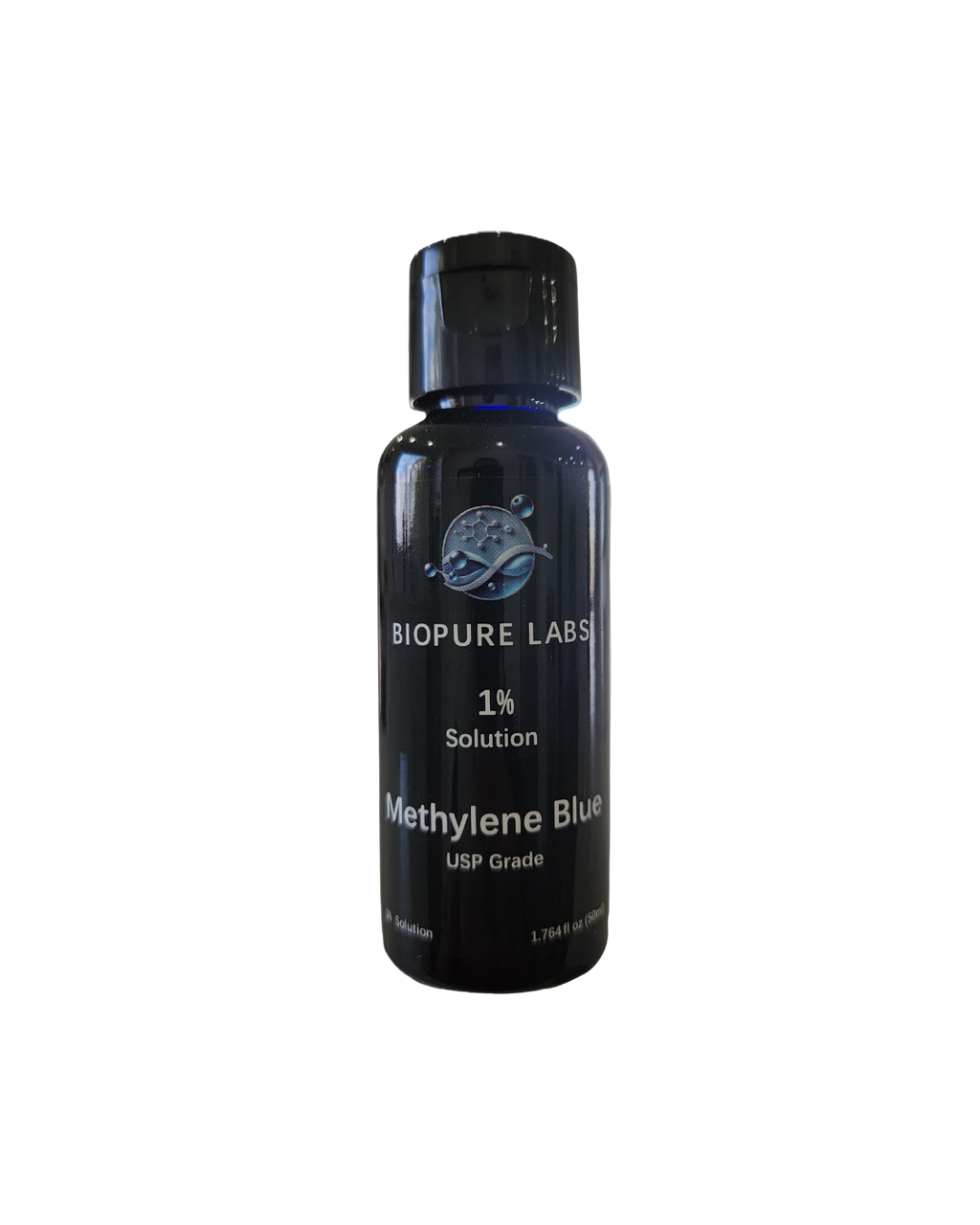 Biopure Labs, Methylene Blue 1% Solution 30ML – Ultra Pure, USP Grade Solution, Free of Formaldehyde, MADE IN CANADA – NEW Leak-Proof Bottle & Mess-Free Dosing – (30ml, 50ml, 100ml, 250ml) (30ML)