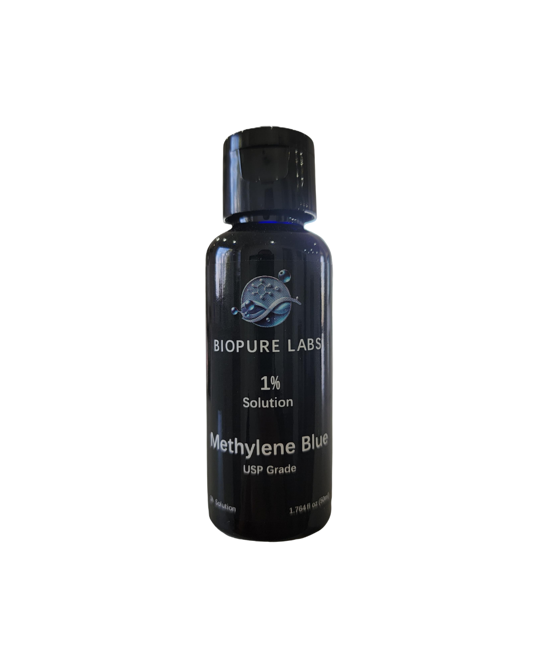 Biopure Labs, Methylene Blue 1% Solution 30ML – Ultra Pure, USP Grade Solution, Free of Formaldehyde, MADE IN CANADA – NEW Leak-Proof Bottle & Mess-Free Dosing – (30ml, 50ml, 100ml, 250ml) (30ML)
