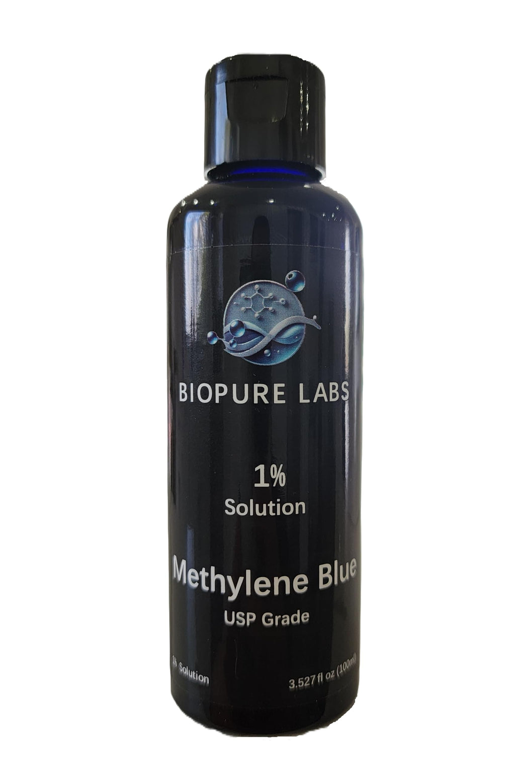 Biopure Labs, Methylene Blue 1% Solution 30ML – Ultra Pure, USP Grade Solution, Free of Formaldehyde, MADE IN CANADA – NEW Leak-Proof Bottle & Mess-Free Dosing – (30ml, 50ml, 100ml, 250ml) (30ML)